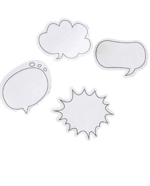 Speech Bubble Sticky Notes - 4 pack