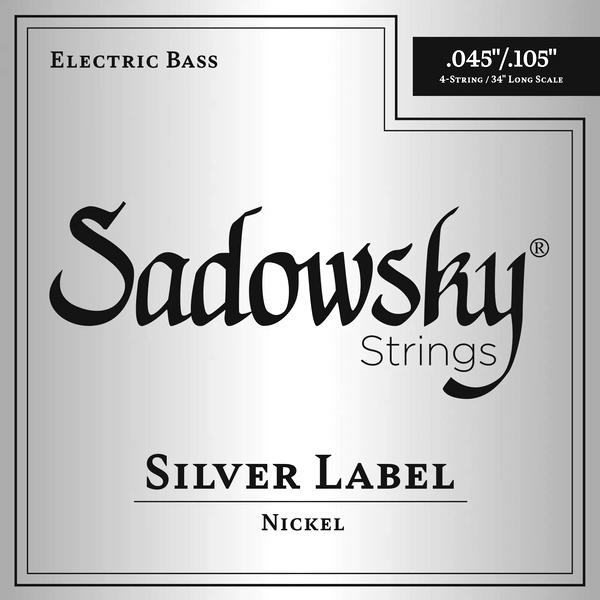 Sadowsky Silver Label Bass String Set, Nickel - 4-String, .045-.105