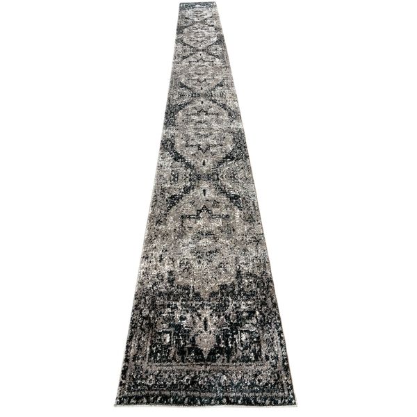 Shimmery Green Beige Long Hallway Runner Rug - 800 x 80 cm