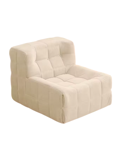 Retro Vacuum Compression Lazy Sofa Chair Grey