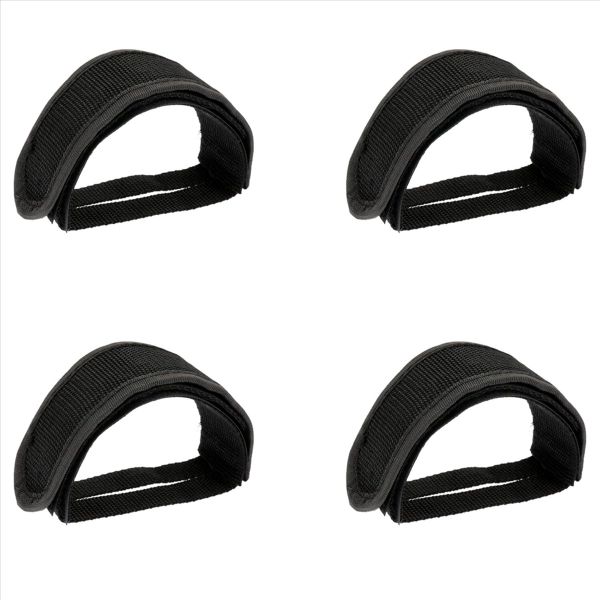 Bicycle Anti-Slip Double Adhesive Straps Pedal Toe Clip Black