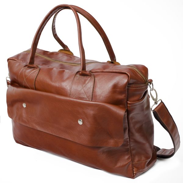 Genuine Leather Overnight Bag
