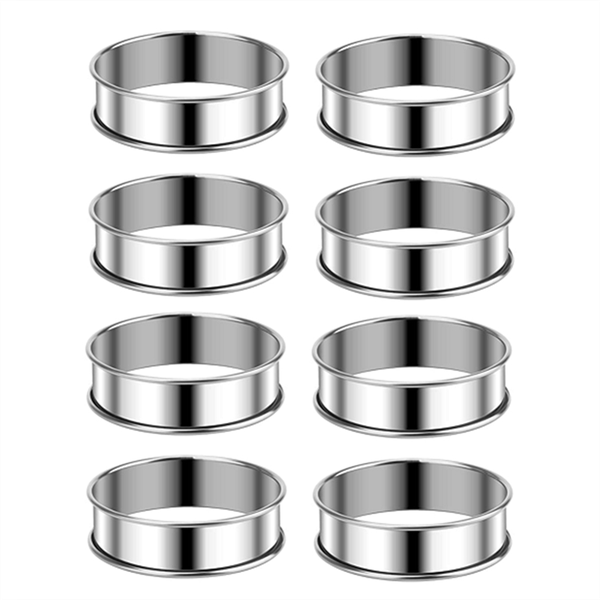 Muffin Rings Crumpet Rings Muffin Rings Molds Tart Ring, 3 15 Inch 8 Piece