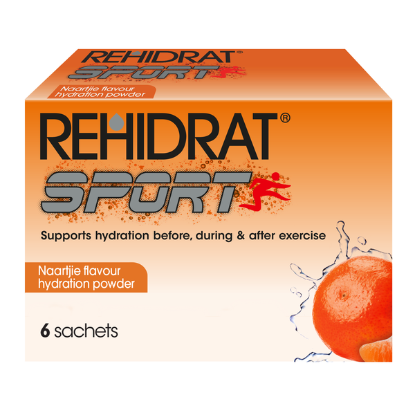 Rehidrat Sport Oral Electrolyte Mixture Naartjie 14g x 6 sachets