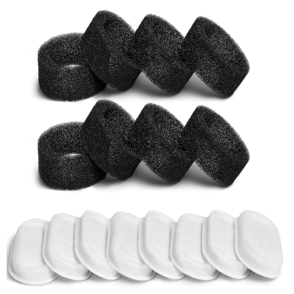 Reptronic 8 Pack Filters For Larger Stainless Steel Pet Fountain 3.2L