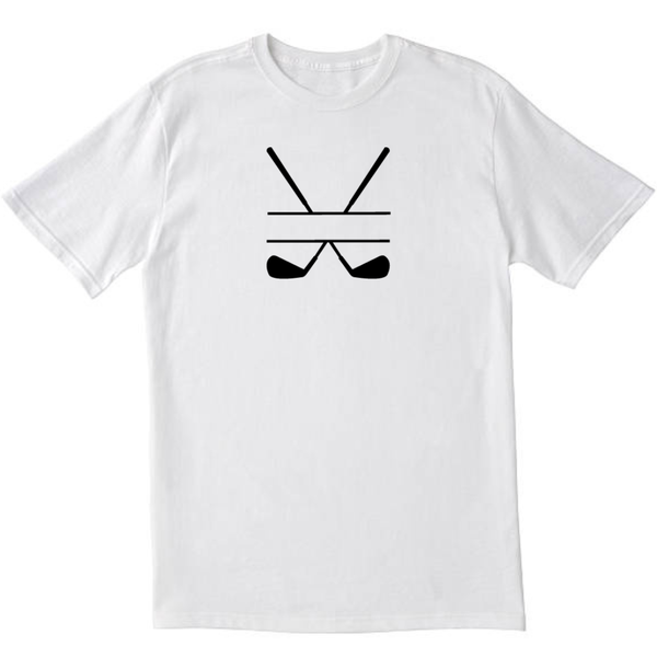 Golf Sticks White T-Shirt