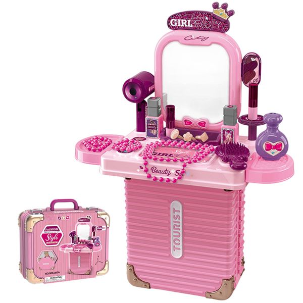 Portable Beauty Suitcase with Accessories For Future Creative Stylist