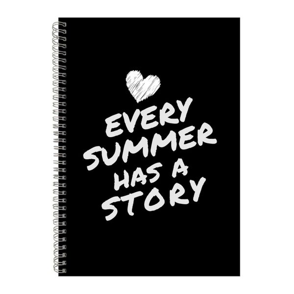 Summer A4 Notebook Spiral Lined Motivational Saying Graphic Notepad Gift187