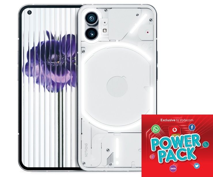 Nothing Phone 1 256GB Dual Sim - White + Vodacom Sim Card Pack