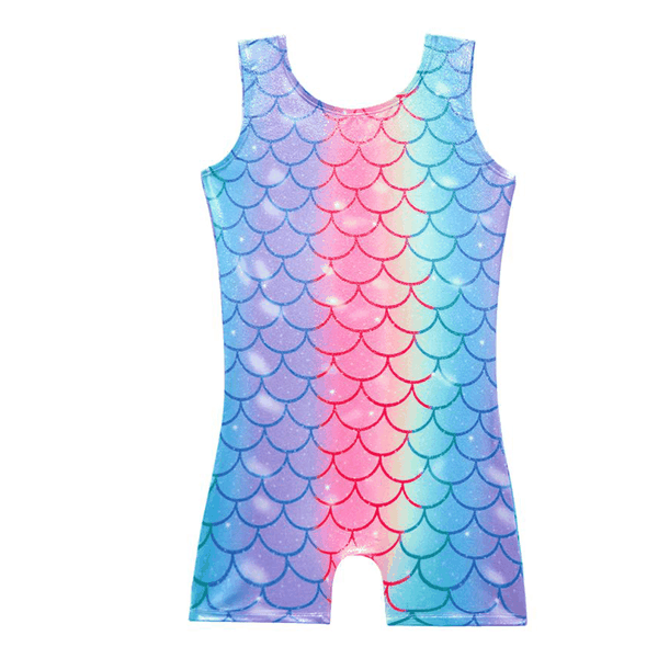 Rainbow Ombre Mermaid Unitard