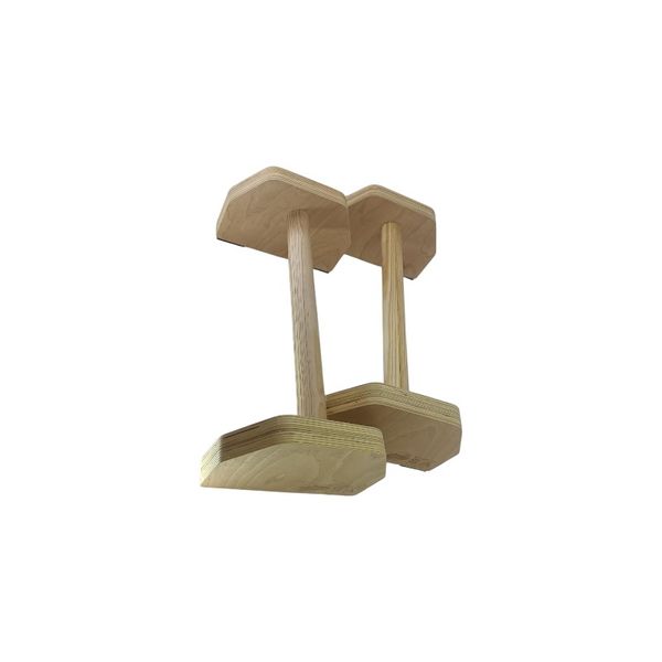 Professional Wooden Gymnastics Parallettes - Set of 2 (Heavy-Duty)