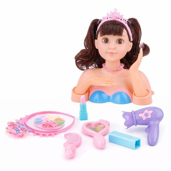Fashion Hair Stylist Doll Head - Princess Salon Play Set