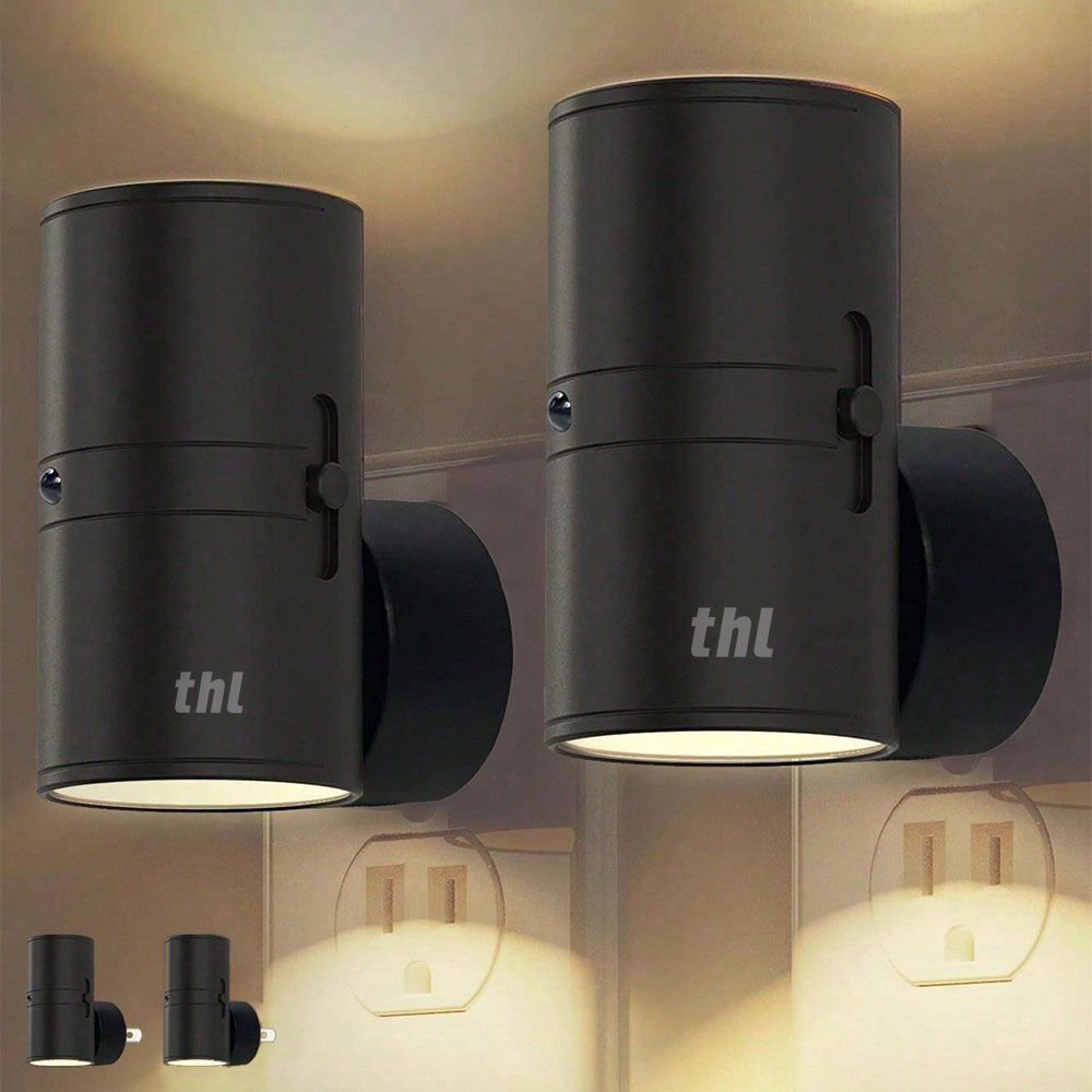 thl LED Night Light Plug-in with Built-in Light Control Dusk to Dawn Sensor