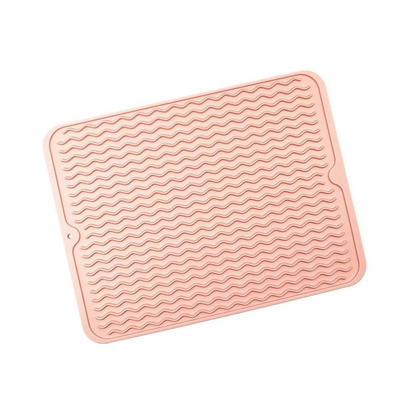 Kitchen Silicone Non-Slip Heat Resistant Drying Mat - Grey