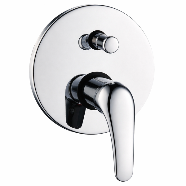 Swansea Shower/Bath Diverter - Chrome Wall Mounted Shower Control Valve