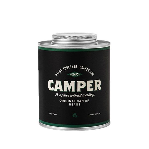 Coffee Bean Storage Tin Airtight Metal Coffee Container-490 ml