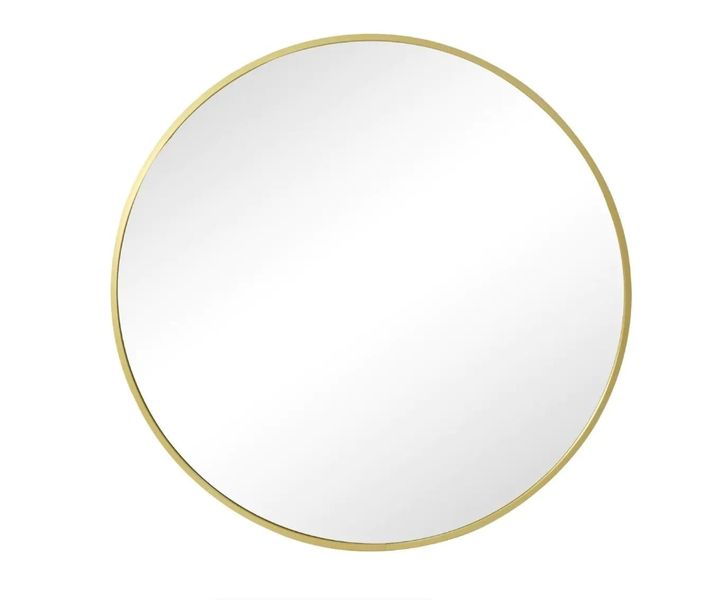 (3525)-Round Plastic Frame Mirror - 58 ×58 cm