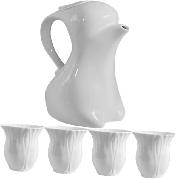 Ceramic Bunny Kettle Tea Set Porcelain Afternoon Tea Ware