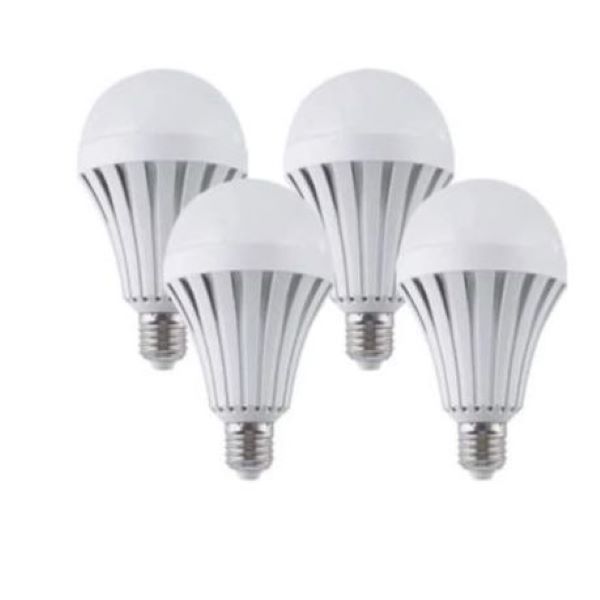 4 Pack 12W E27 Rechargeable Auto On Bulb with Built in battery
