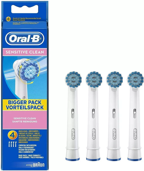 Oral-B Replacement Brush Heads - Sensitive Clean - 4 Pack (Value Pack)