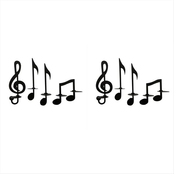 Music Note Wall Sconce Metal Wall Sconce Candle Holder Wall Mount Tea Light