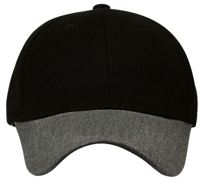 Baseball 2 Tone Cap (Black &amp; Grey image