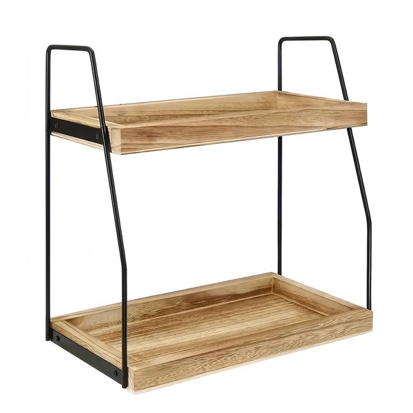 Chenshia Countertop Shelf Organizer,2 Tier Kitchen Cabinet Organiser Shelf