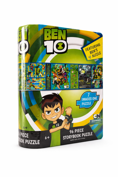 Ben 10 96-Piece Storybook Puzzle - 7 Images, Kids 6+