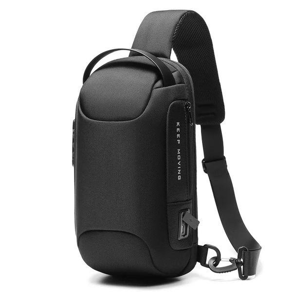 Crossbody USB Charging Interface Sling Shoulder Bag