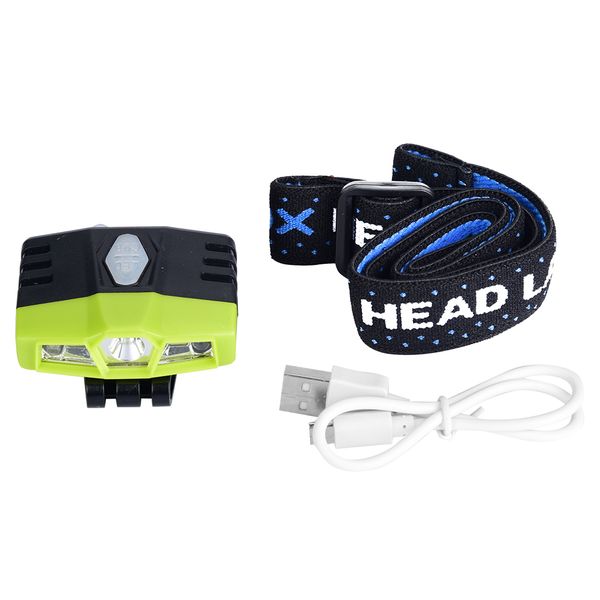 Usb Charging Outdoor Cap Hat Led Light Headlamp Clip Headlight
