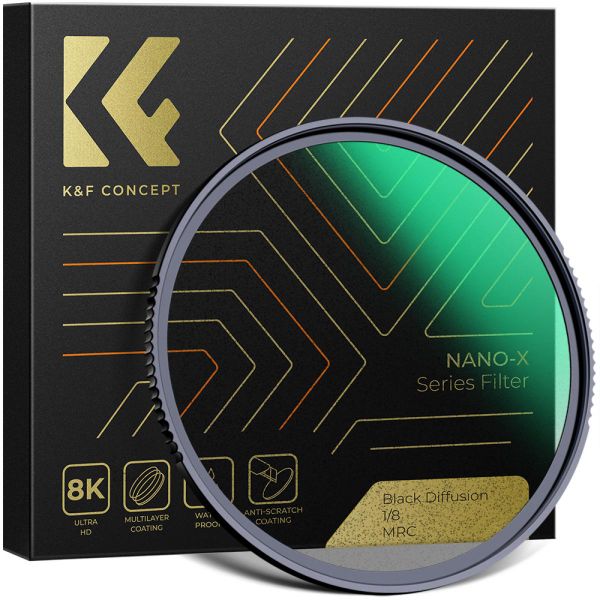 K&amp;F 82mm Black Mist Diffusion Effect Filter 1/8 Nano-X Series | KF01.1493