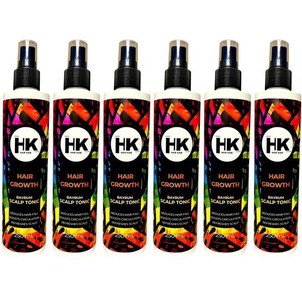 HK Bayrum Hair Scalp Tonic 6 x 250ml Reduces Hair Fall &amp; Boosts Growth