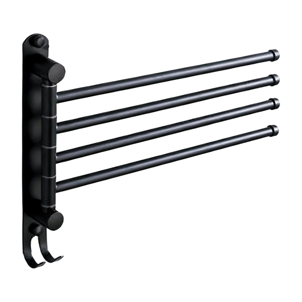 Bath Towel Rack Swivel Towel Rack Bathroom Swing Arm Towel Bar Wall Mounted