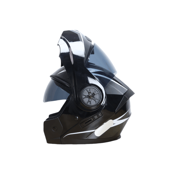 ORZ - Full Face Modular Flip Up Motorcycle Helmet with Double Lens