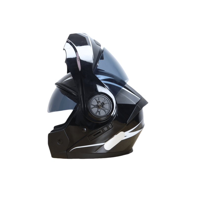 MSK ORZ - Full Face Modular Flip Up Motorcycle Helmet with Double Lens