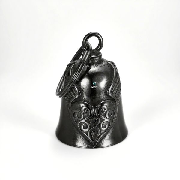 Sydney Guardian Angel Bell Biker Bell with Keychain Ring Drive Safe Pendant
