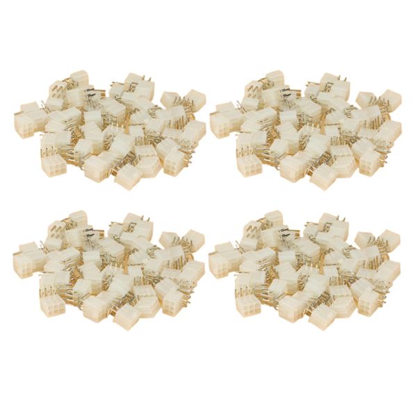 100Pcs 4 2Mm 6 Pin Header Male Pin For Graphics Card Power Connector