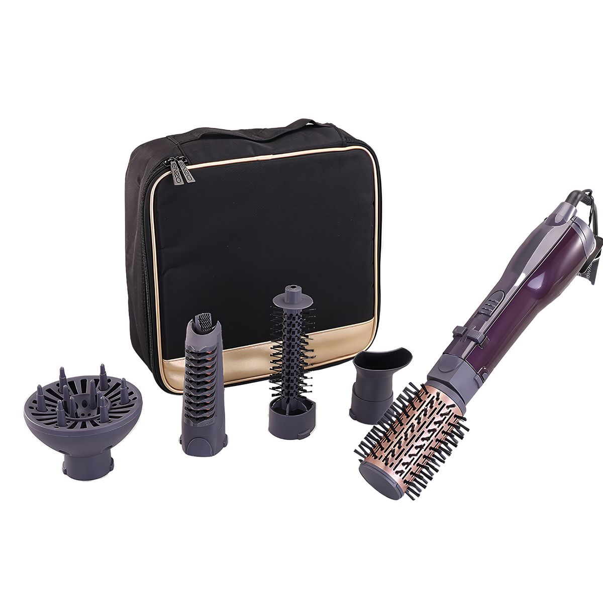 Professional 5-in-1 Hair Dryer Brush with Ionic Ceramic Technology