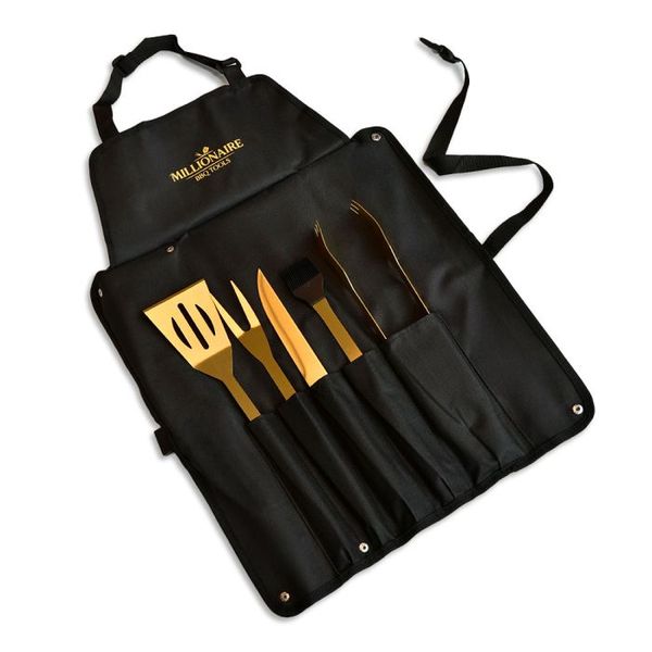 Braai Set - Millionaire Barbeque Tools &amp; Apron