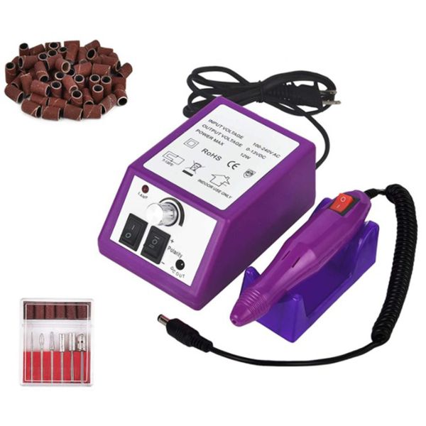 Electric Nail Drill Manicure / Pedicure Machine / Gel, Acrylic Nails Purple