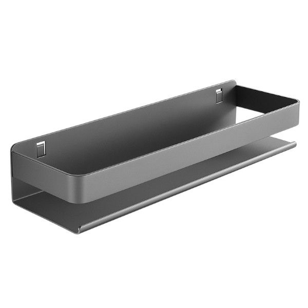 Wall-Mounted Kitchen Storage Rack - 50cm - Silver