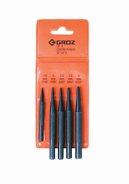Groz Punch Centre Set Cp-5 5 Piece