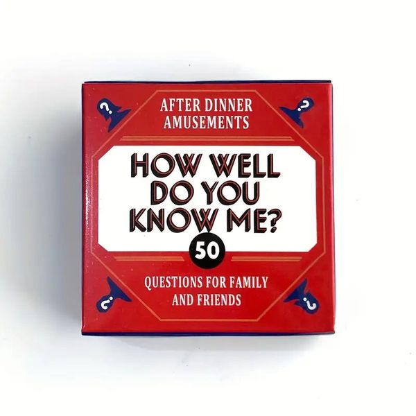 Mini Card Game for Family &amp; Friends Gatherings- How Well Do You Know Me?