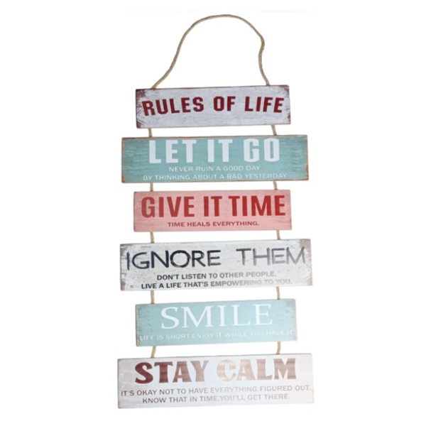 YY6008 Wooden Wall Hang Decor - 51cm