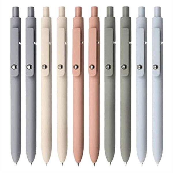 Gel Pens 10 Pcs 0.5Mm Black Ink Pens Fine Point Smooth Writing Pens