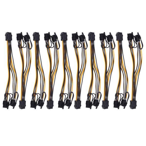 Pci Express Power Adapter Gpu Vga Y-Splitter Extension Cable