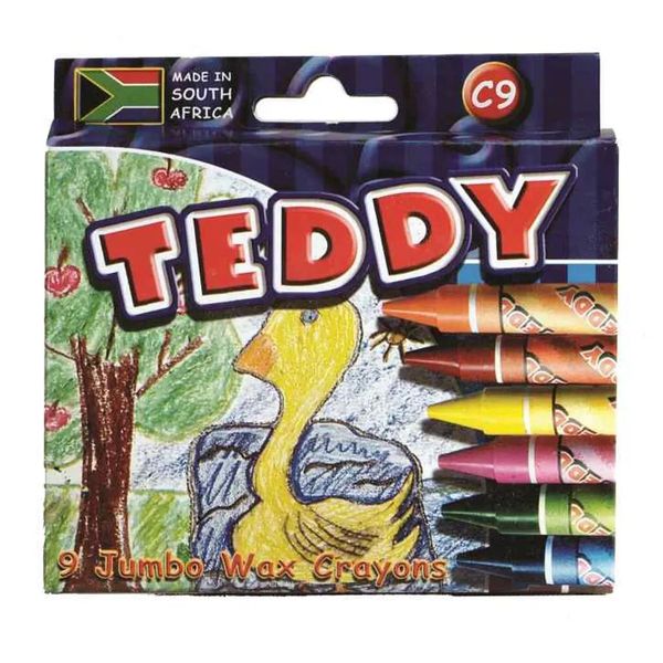Teddy C9 Wax Crayons Jumbo Size Set Of 9 image