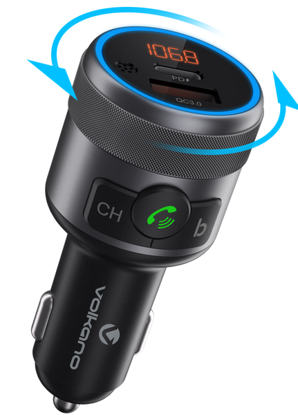 Volkano Bluetooth Hands-Free Car Kit - Wireless Speakerphone &amp; Car Mount