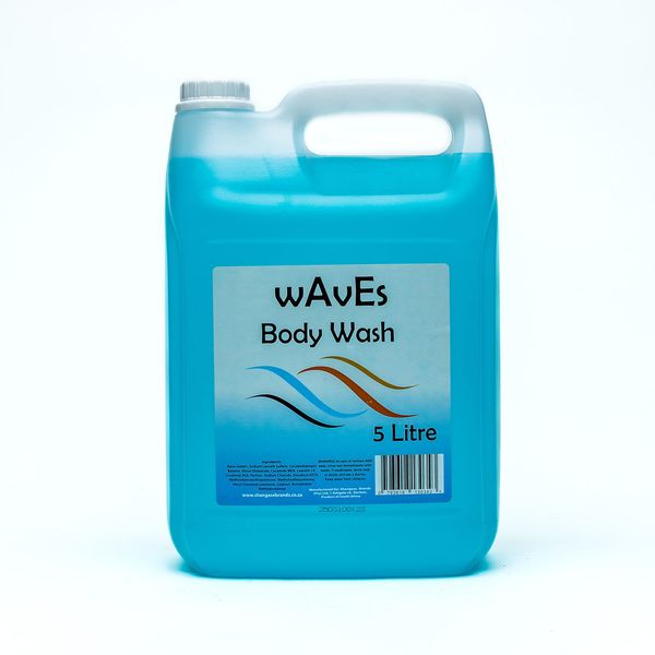 wAveS 2-in-1 Body Wash and Shampoo, 5L Bulk Refill
