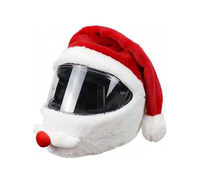 Santa Motorcycle Helmet Cover